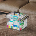 Medicine Storage Box, Medicine Container Box, First Aid Box Household Medicine Container For Medicine Storage, 2-Layer Multi Grid Medicine Box - image 1