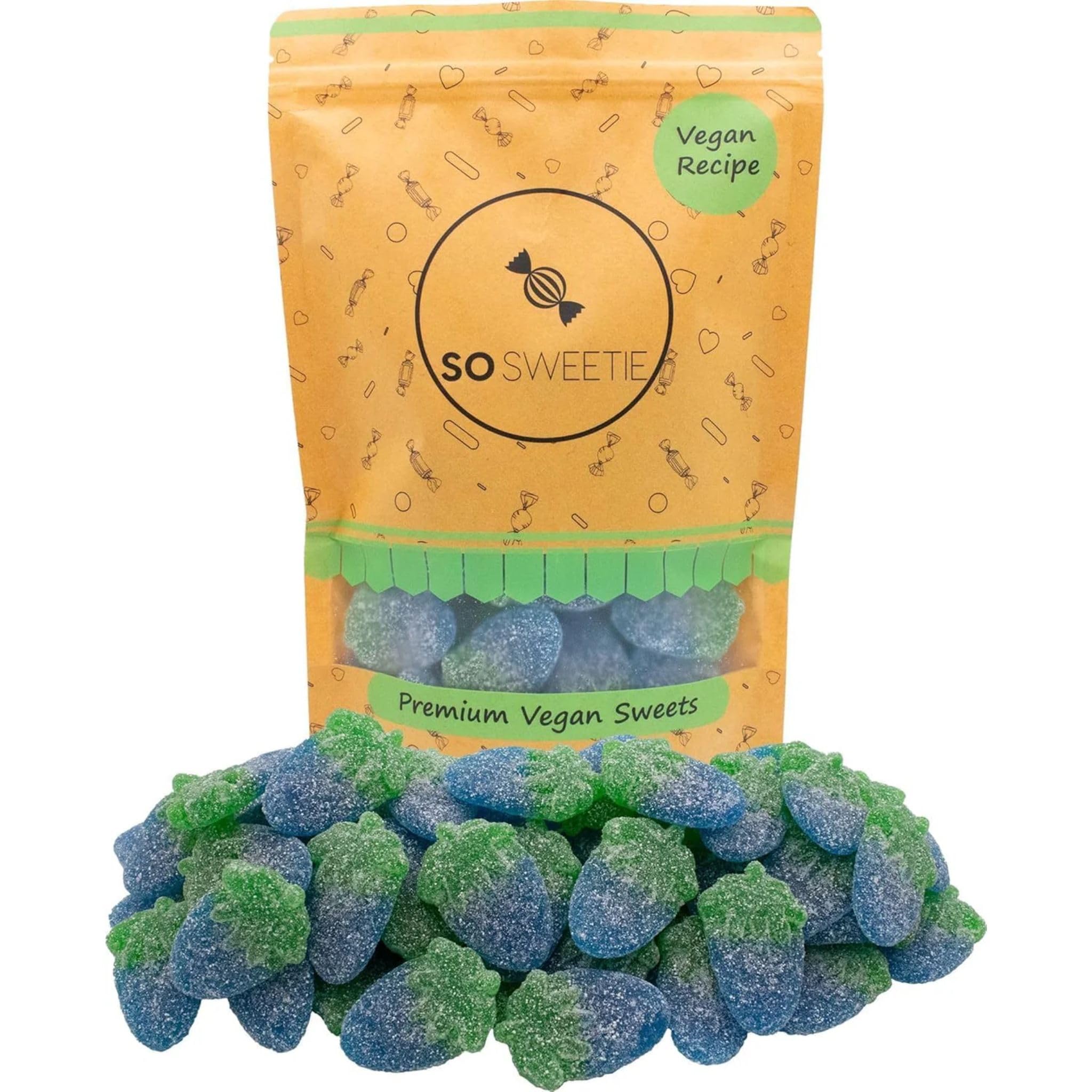 SoSweetie Vegan Fizzy Blue Raspberry Sweets | Pick and Mix Kids Candy
