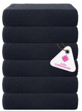 CASA COPENHAGEN 6-Piece Cotton Bath Towel Set | Navy Blue, 550 GSM