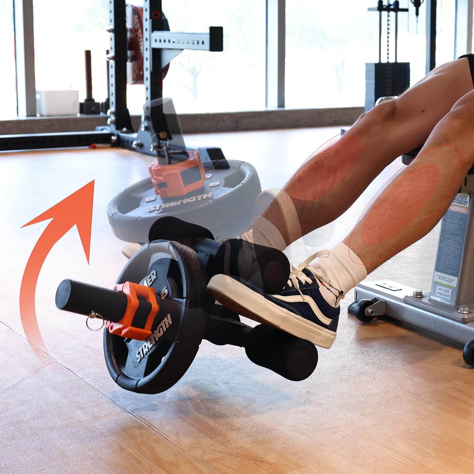 Fitarc Tib Bar Tibialis Trainer – Calf & Shin Strength Machine, Fits 1"