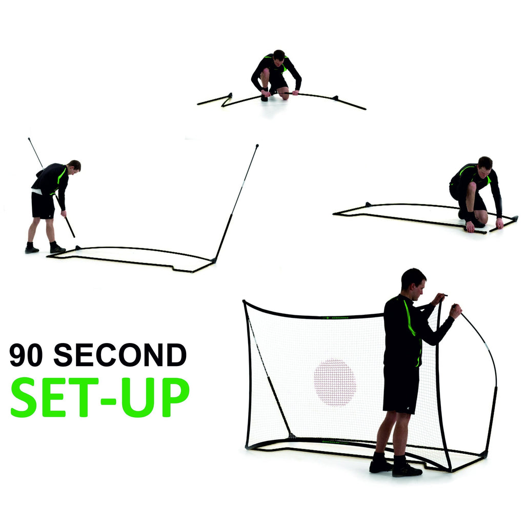 QUICKPLAY SPOT Football Rebounder Net | 8x5ft Portable Ball Skills Trainer
