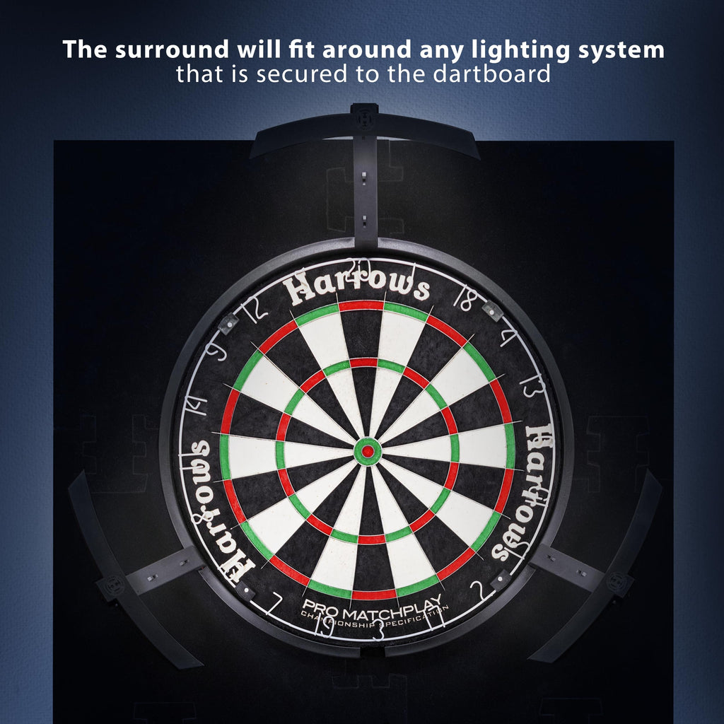 Harrows XL Dart Board Surround Ring | 6pc EVA Foam Wall Protector