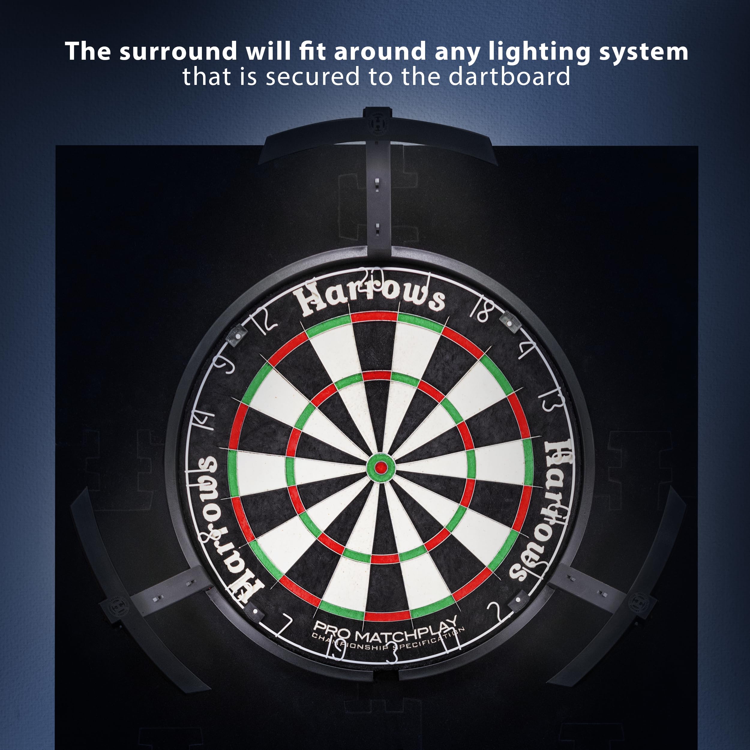 Harrows XL Dart Board Surround Ring | 6pc EVA Foam Wall Protector