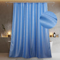 Popkozzi Blue Glitter Shower Curtain – Metallic Shimmer Water Repellent