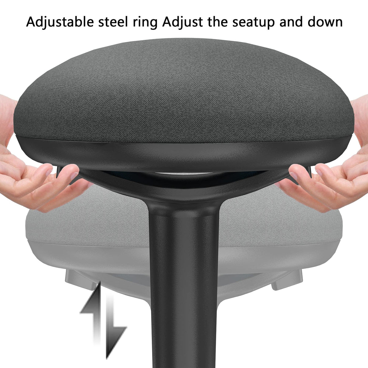 Ergooffile Ergonomic Standing Stool, Height Adjustable Perching Chair
