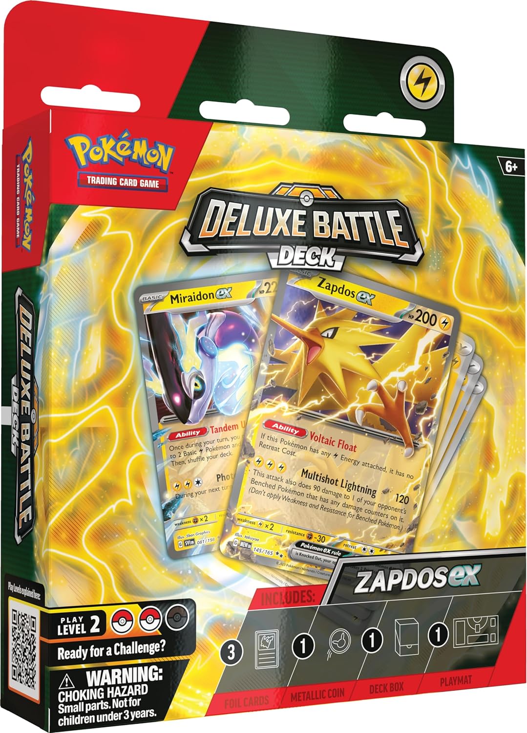 Pokemon TCG: Zapdos ex Deluxe Battle Deck - 60-Card Strategy Set