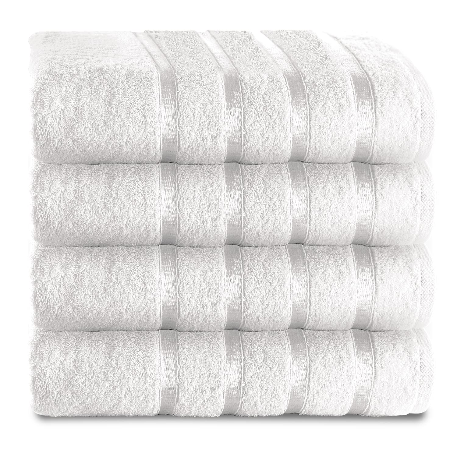 Gaveno Cavailia Egyptian Cotton Hand Towels - 500 GSM White Pack of 4