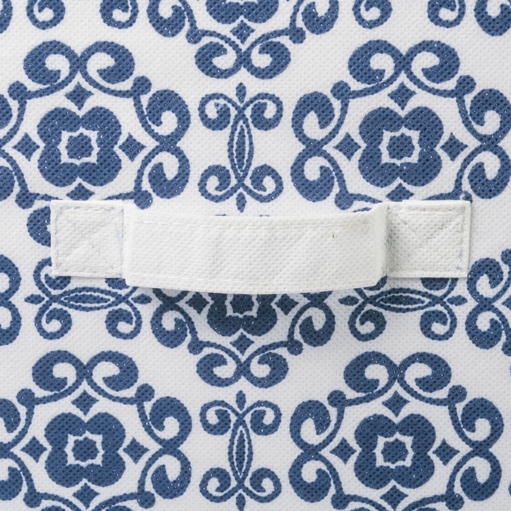 DII Non Woven Polyester, Scroll Storage Bin, Small, Nautical Blue - image 3