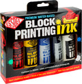 Essdee Block Printing Ink - Water-Based Primary Colours (5 x 100ml)