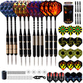 WELLFORM Professional Steel Tip Darts Set | 22g & 28g Brass Barrels