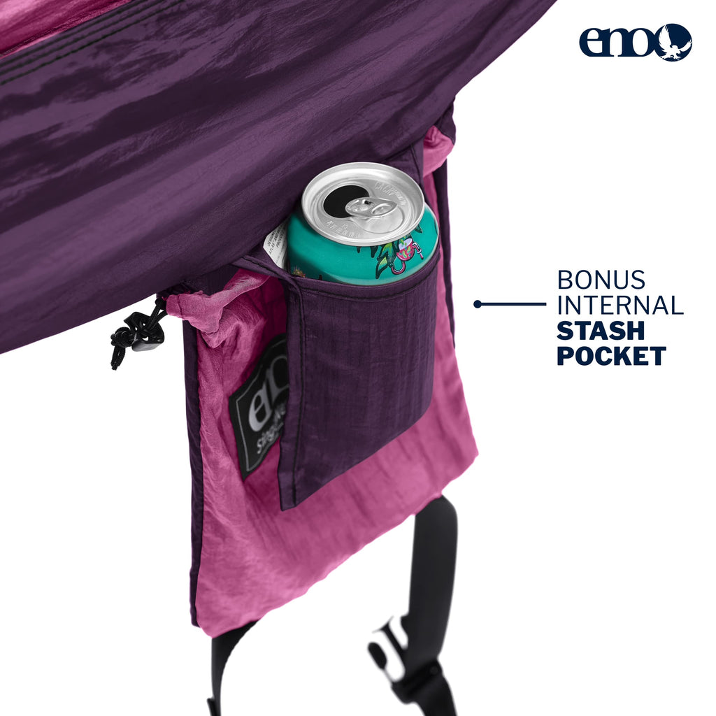 ENO, Eagles Nest Outfitters SingleNest Lightweight Camping Hammock, Berry/Plum - image 3