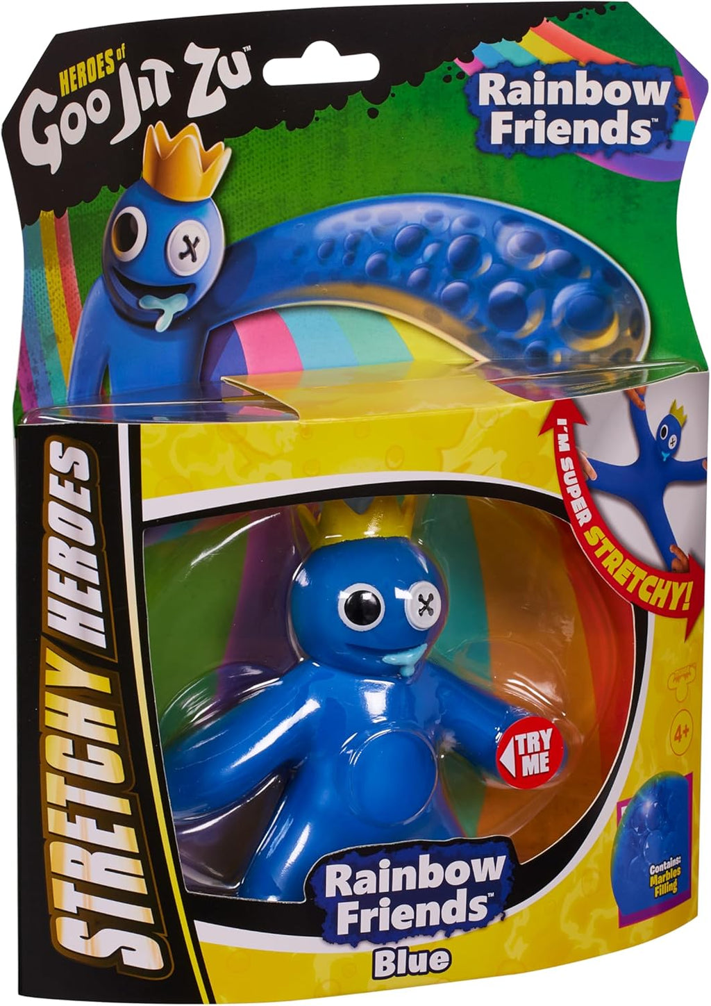 Heroes of Goo Jit Zu Rainbow Friends Blue - Stretchy Action Figure