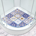 Corner Bath Mat – 70x70cm Non-Slip Loofah Quadrant Shower Mat