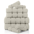 Jolof Store Boston 8-Piece Towel Bale Set - 100% Egyptian Cotton Cream