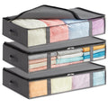 Lifewit 3 Pack Under Bed Storage,65L Clothes Storage Bags with Clear Window - image 1