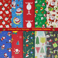 Aufodara 10pcs Christmas Cotton Fabric Bundles – 50x50cm Quilting Scraps