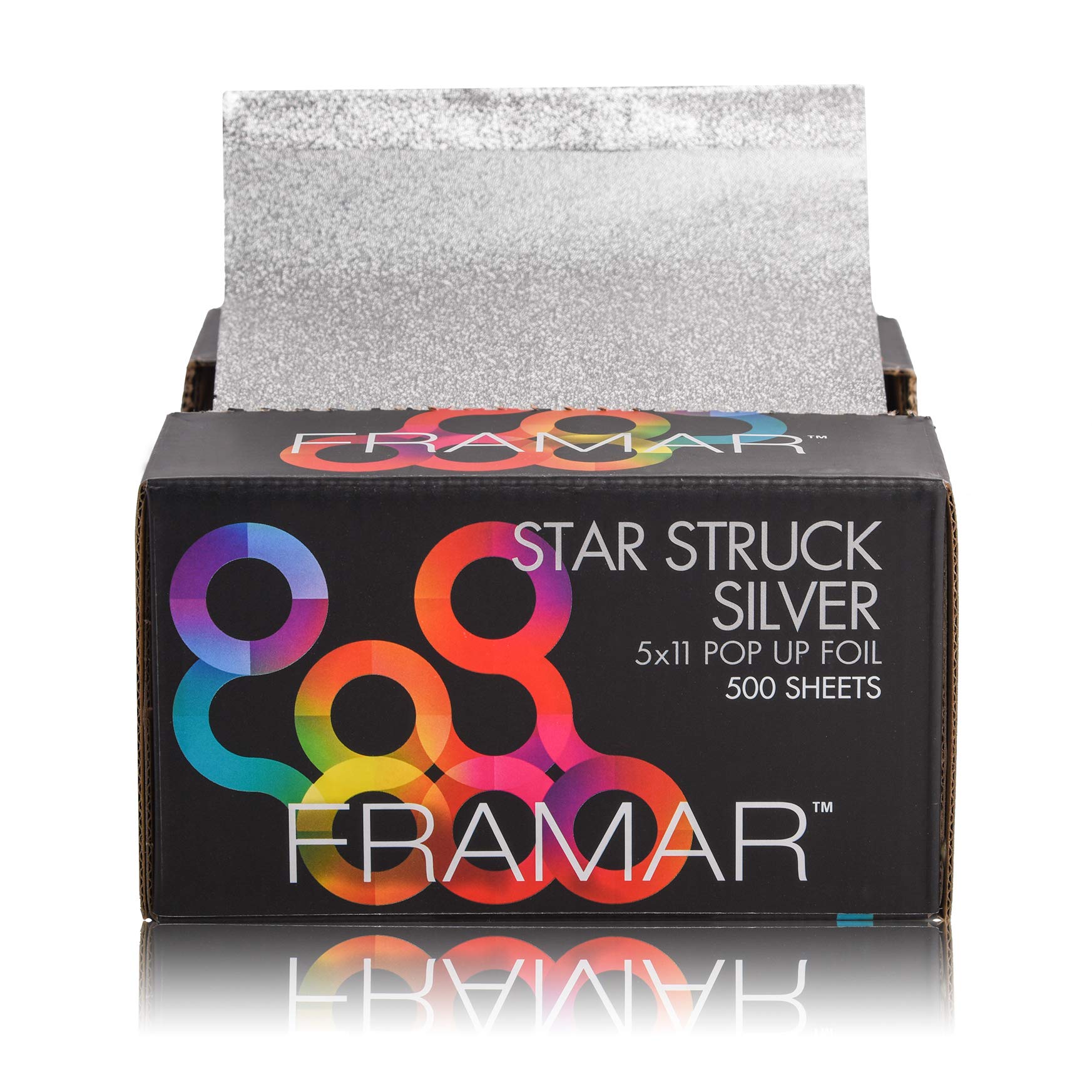Framar Silver Embossed Pop Up Hair Foil – Non-Slip Highlighting Sheets