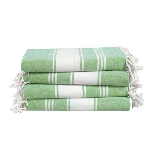 Lane Linen Oversized Turkish Beach Towels - Set of 4 Sand-Free Quick Dry