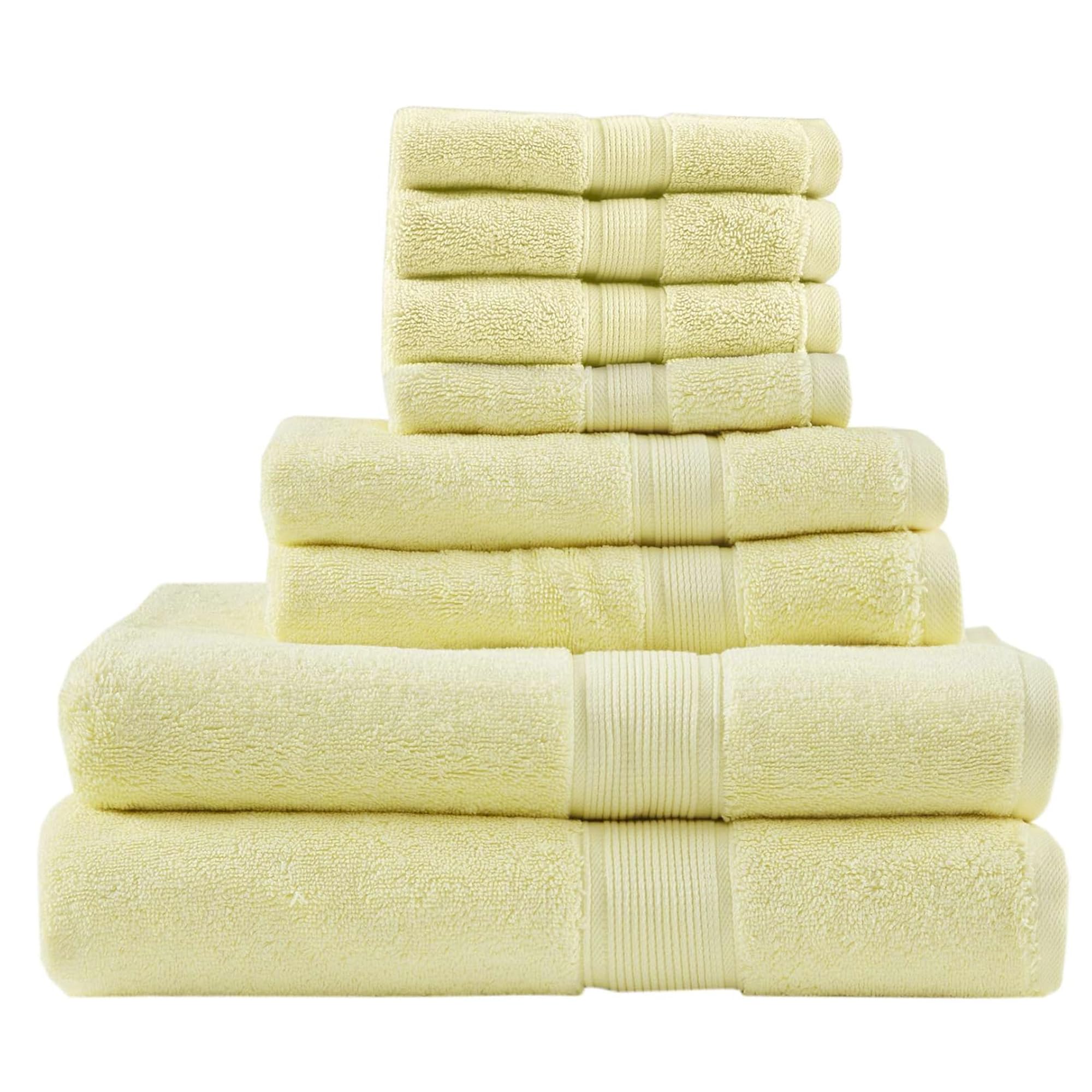 Madison Park 800GSM Cotton 8-Piece Bath Towel Set | OEKO-TEX Certified