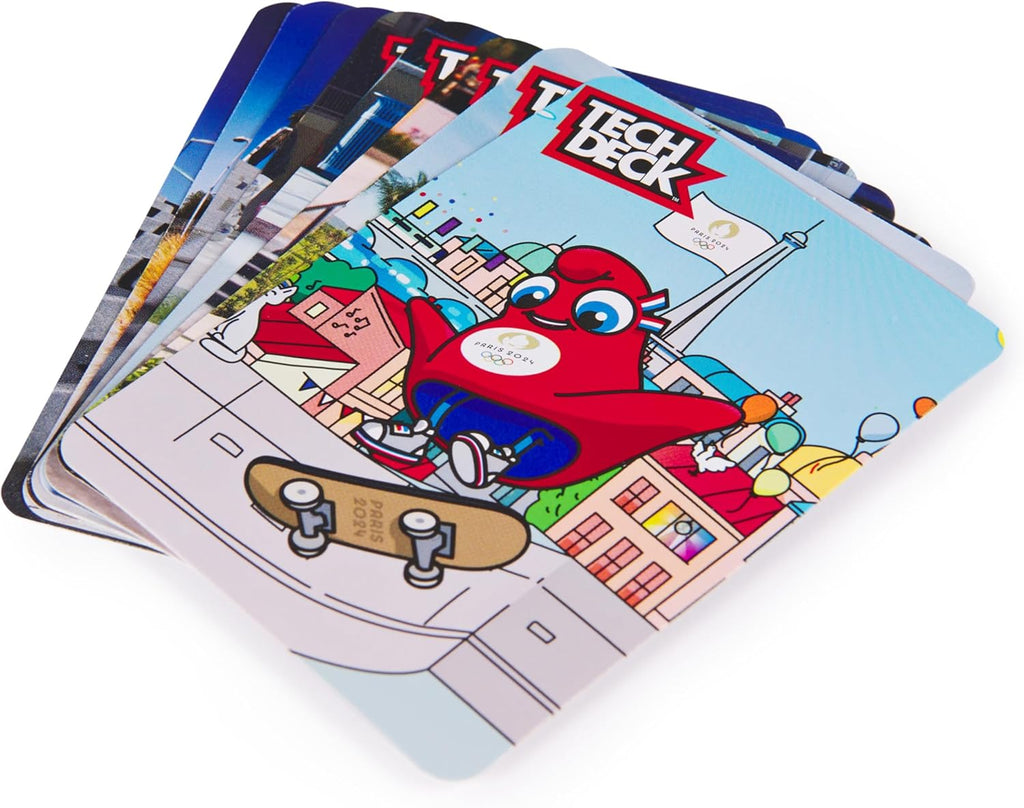 Tech Deck Paris 2024 Olympic Games Fingerboards 8-Pack – Mini Skateboards