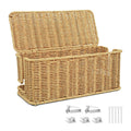 IXTRA Imitation Rattan Cable Management Box – Handmade Cord Organizer