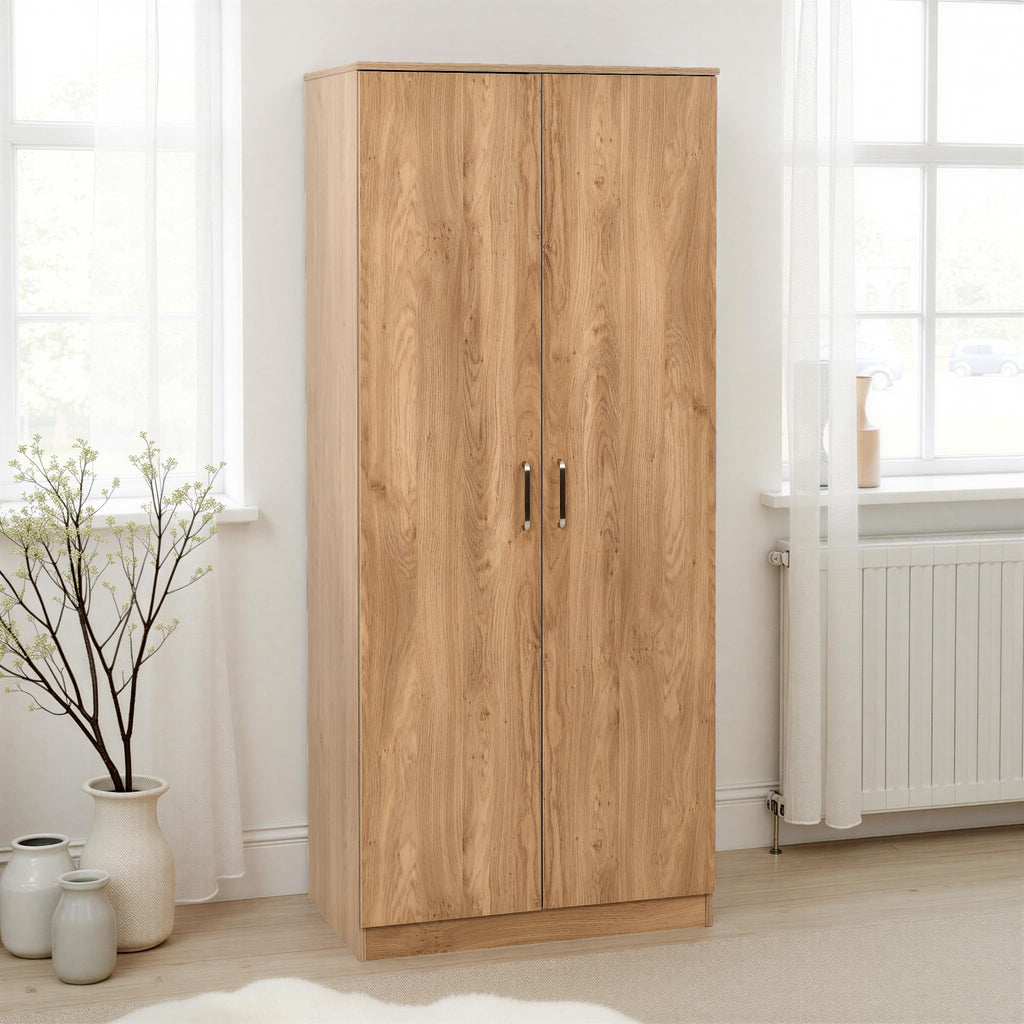 Seconique Dakota 2 Door Wardrobe in Oak - image 3