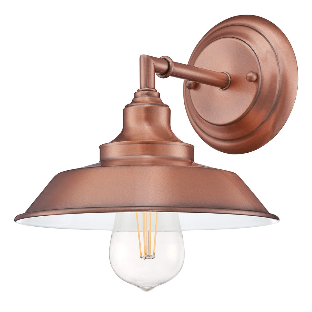 Westinghouse Iron Hill Industrial Wall Fixture – Washed Copper Finish