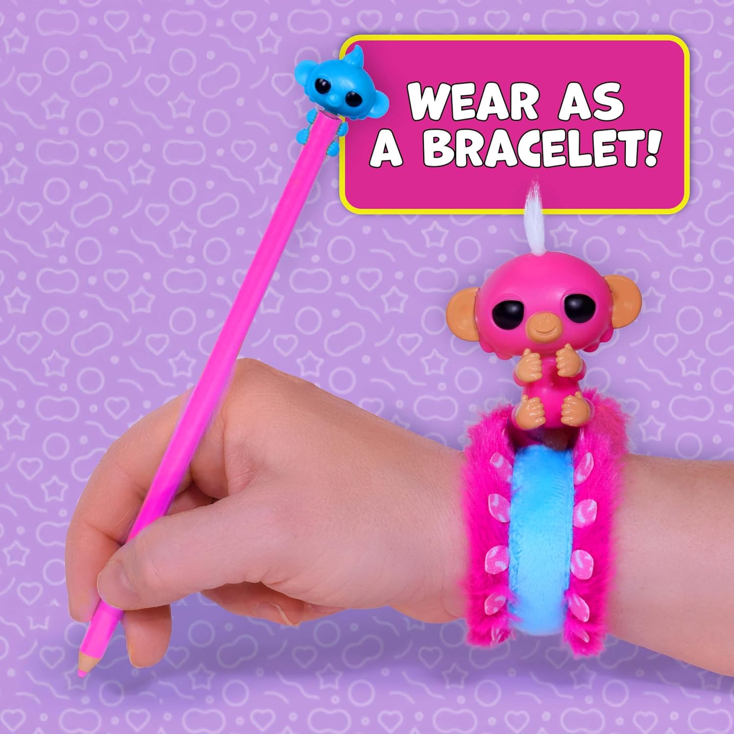 Fingerlings Pinkies by Snaps – Wearable Mini Plush Surprise Pet Toy
