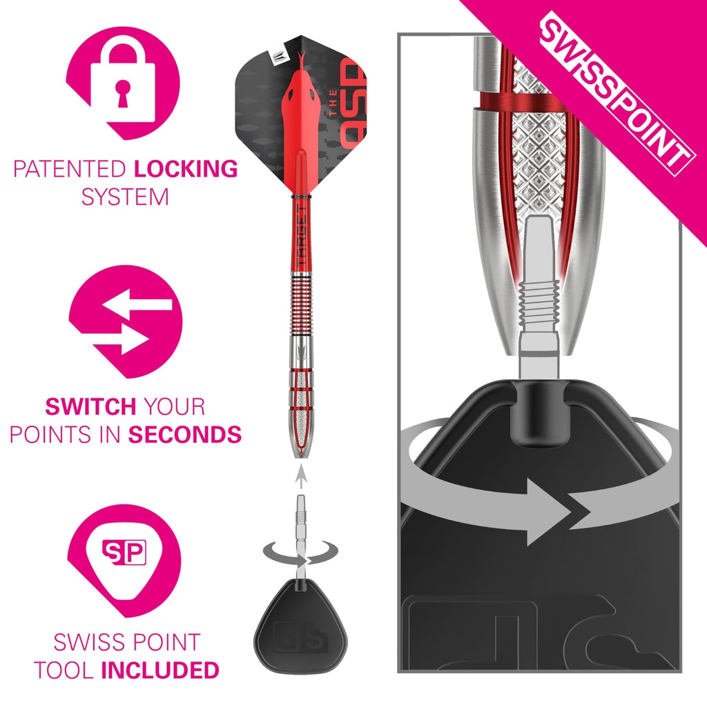 Target Darts Nathan Aspinall Gen 2 | 22g 95% Tungsten Swiss Point Set
