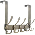 WEBI Over the Door Hook Rack – 5 Triple Hooks Heavy Duty Metal Towel Hanger