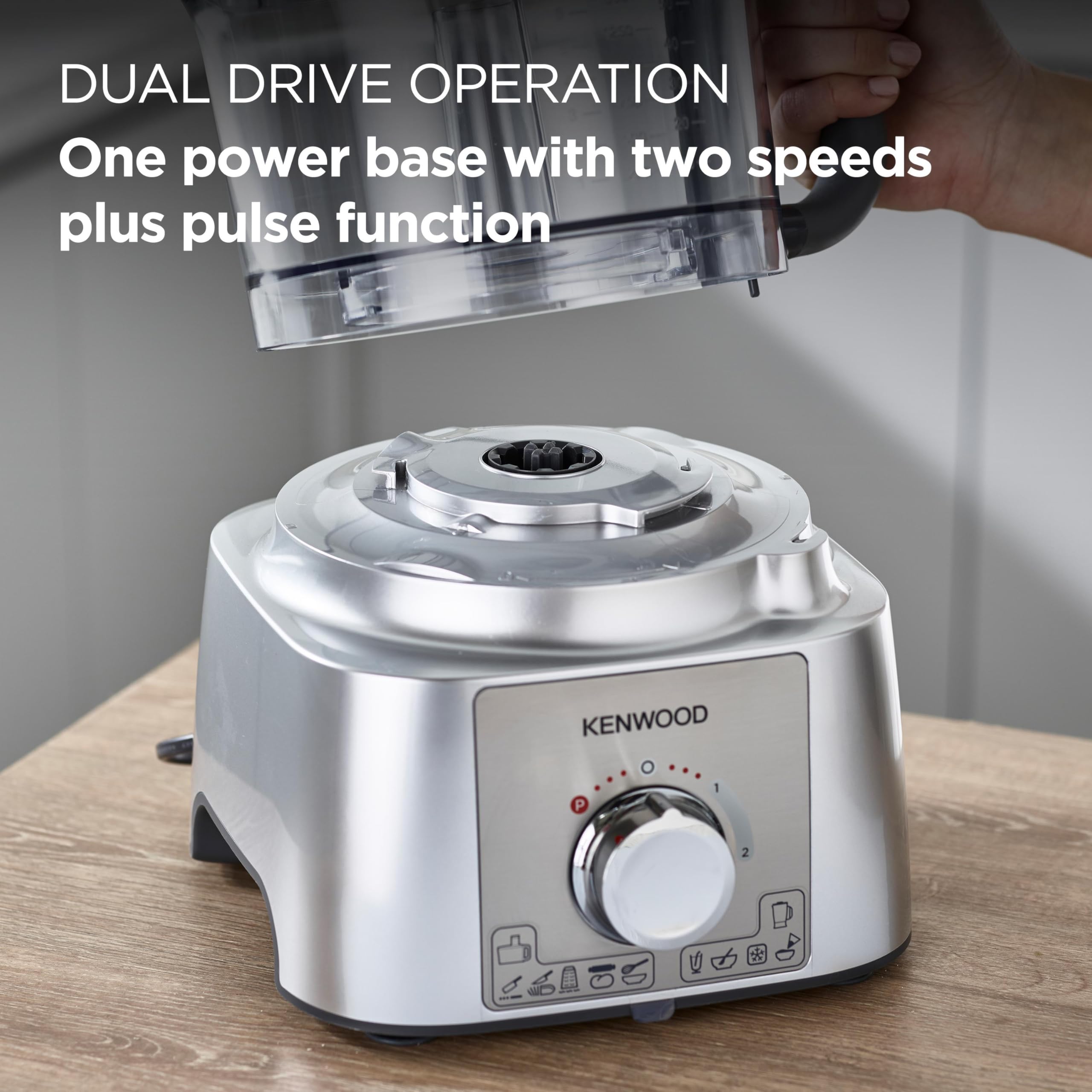 Kenwood Multipro Express Food Processor – 1000W, 3L Bowl, Silver