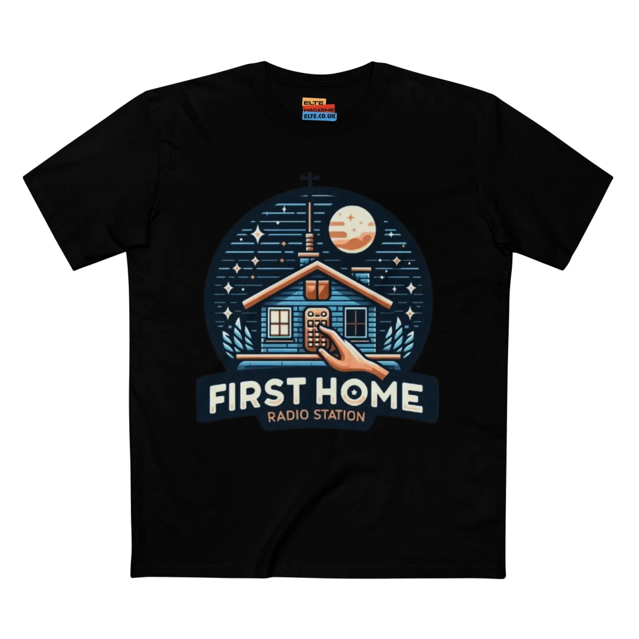 First Home Radio Station Graphic Tee - Celebrate Unity and Nostalgia