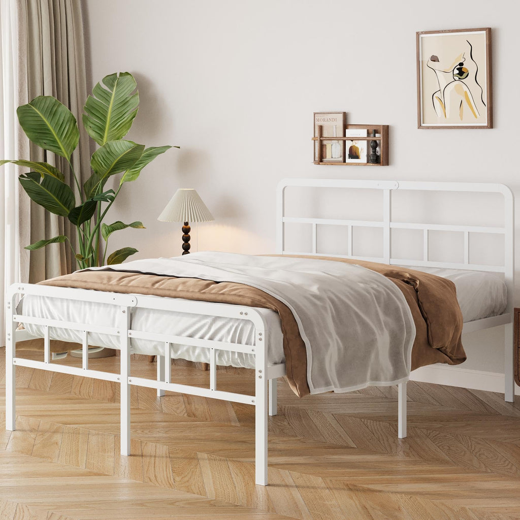 Yicensen Small Double Bed Frame with Headboard and Footboard - image 1