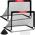 CATCHLUCK Kids Football Goals | 2-Pack Pop Up Portable Garden Nets