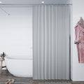 Croydex Grey Textile Shower Curtain – 180x180cm Anti-Microbial Polyester