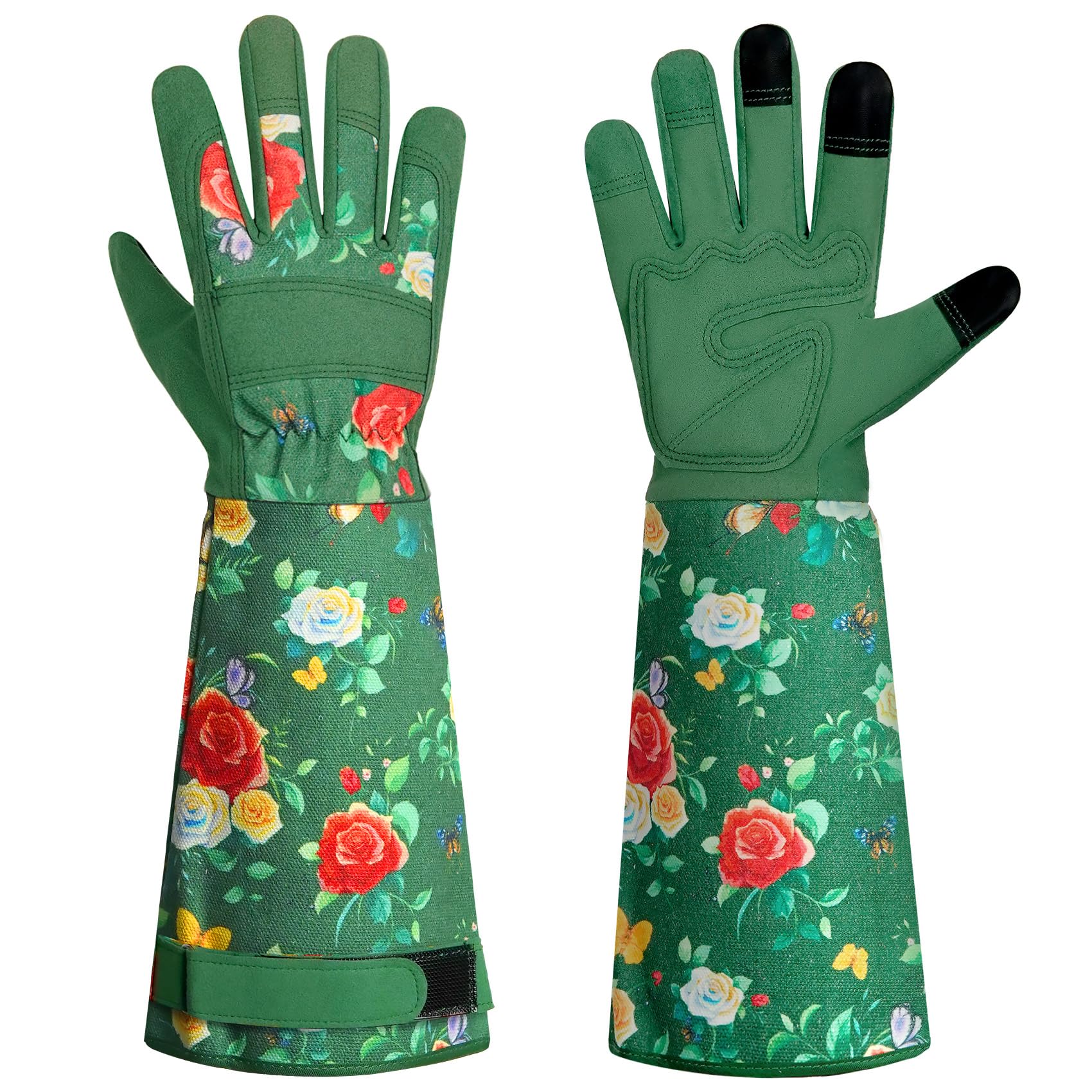Long Leather Gardening Gloves – Thorn Proof Rose Pruning