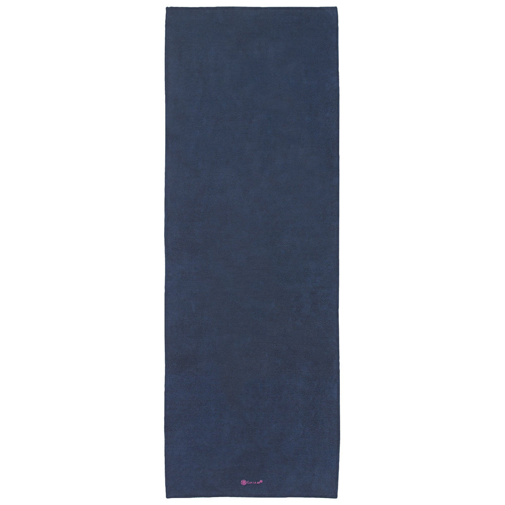 Gaiam Grippy Non-Slip Yoga Mat Towel | Microfiber Hot Yoga Towel