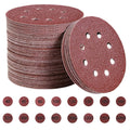 Toowood 200pcs Sanding Discs | 125mm 8-Hole Hook & Loop 40-2000 Grit