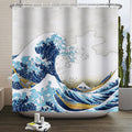 Great Wave Japanese Art Shower Curtain – 180x200cm Polyester