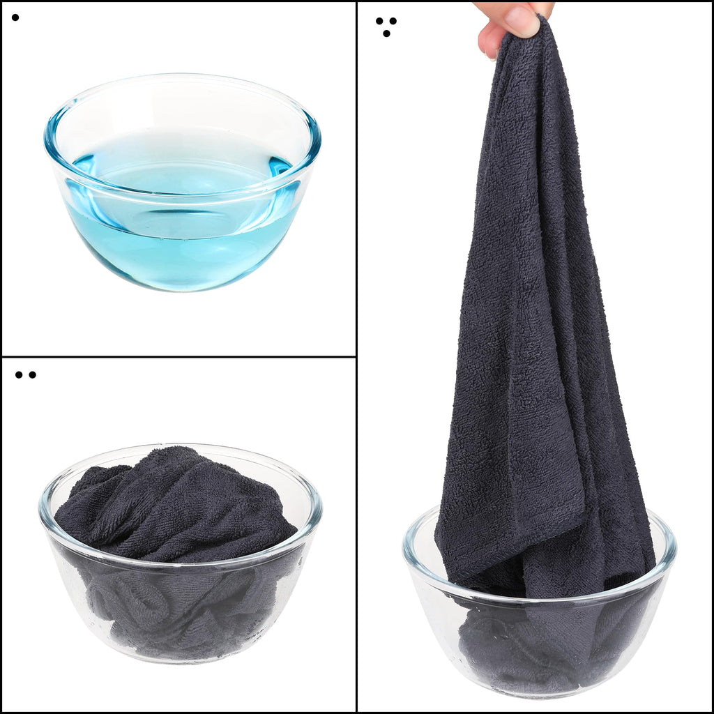 Uxcell Absorbent Microfiber Hand Towels Set for Kitchen Quick Drying - image 4