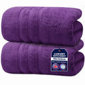 Towelogy Luxury Bath Sheets – Extra Large 140x90cm Cotton Towels, Plum