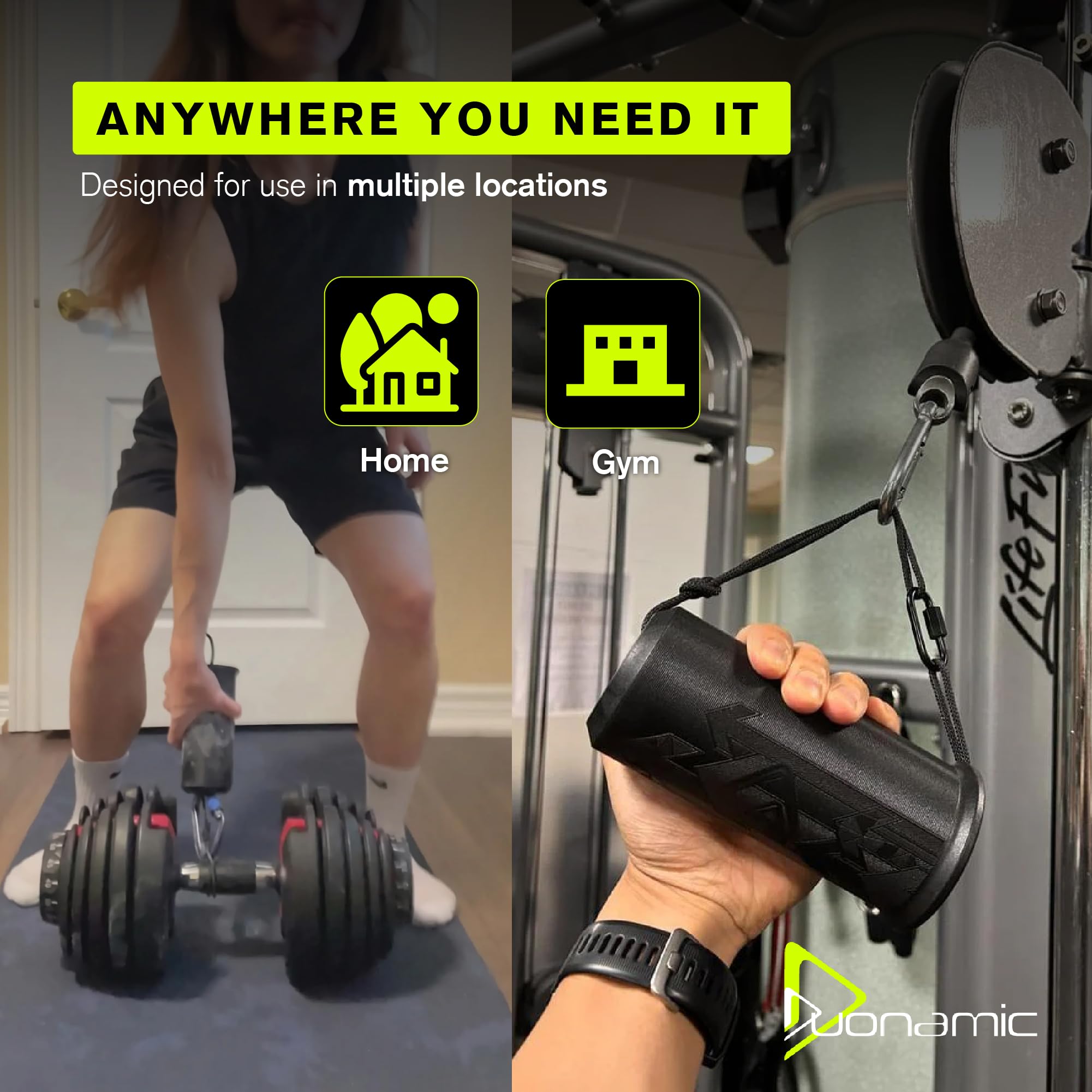 Duonamic Switch Pull Up Grips | 3-Size Climbing Grip Strength Trainer