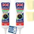 BONDIFY Waterproof Grout Repair Kit – Anti-Mould Tile Reviver, 2 x 360g