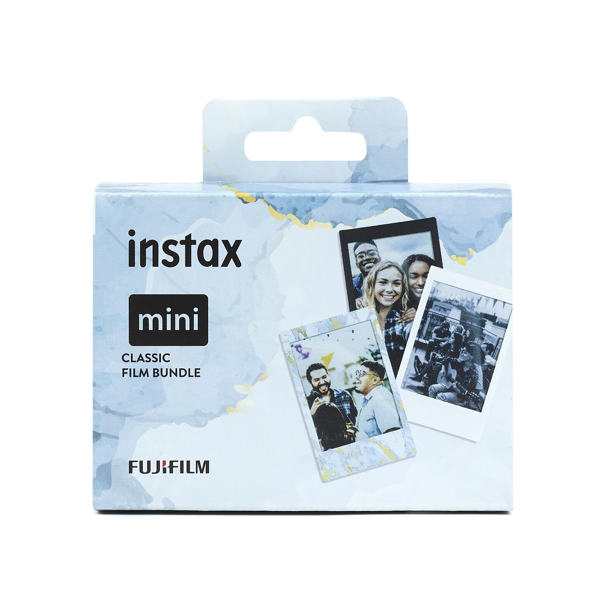 Instax Mini Film 3-Pack Bundle – Black, Blue Marble & Monochrome