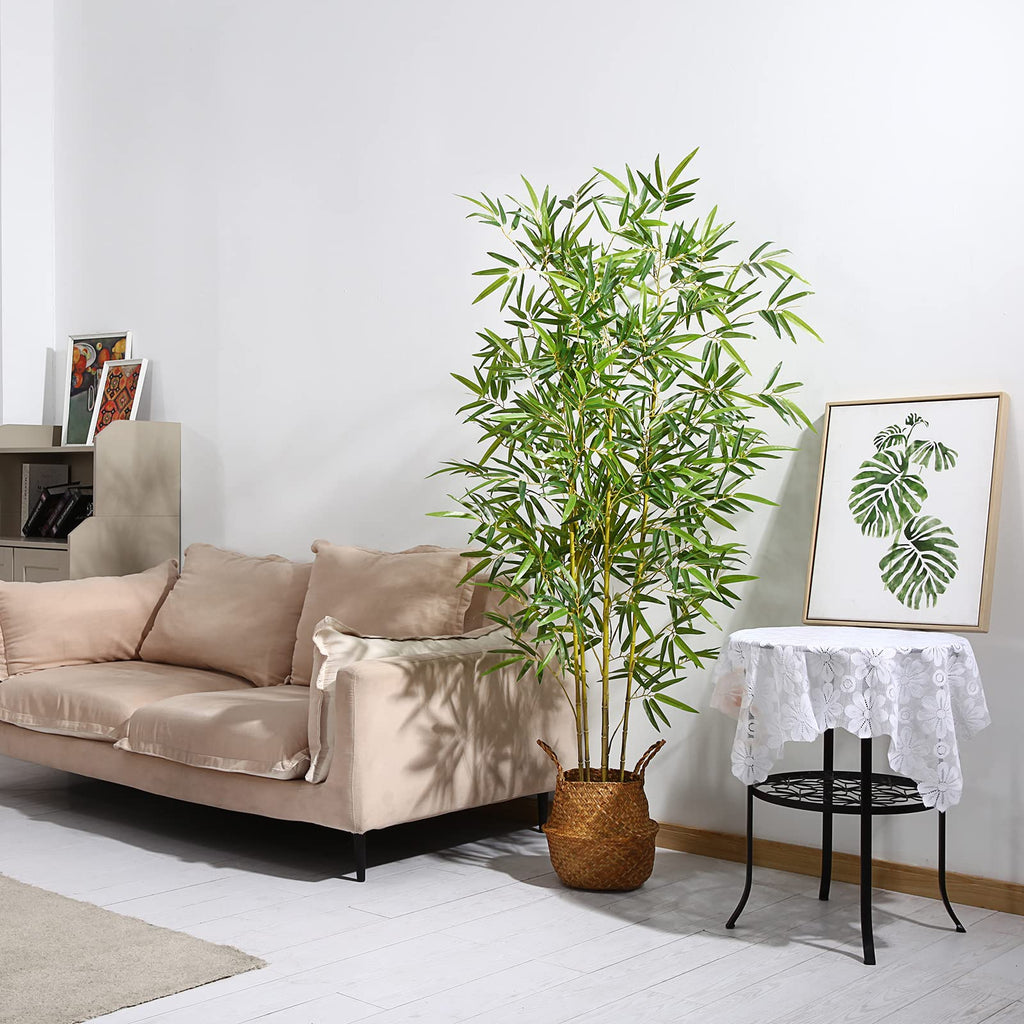 Kazeila 160cm Artificial Bamboo Tree | Tall Faux Plant with Pot & Basket