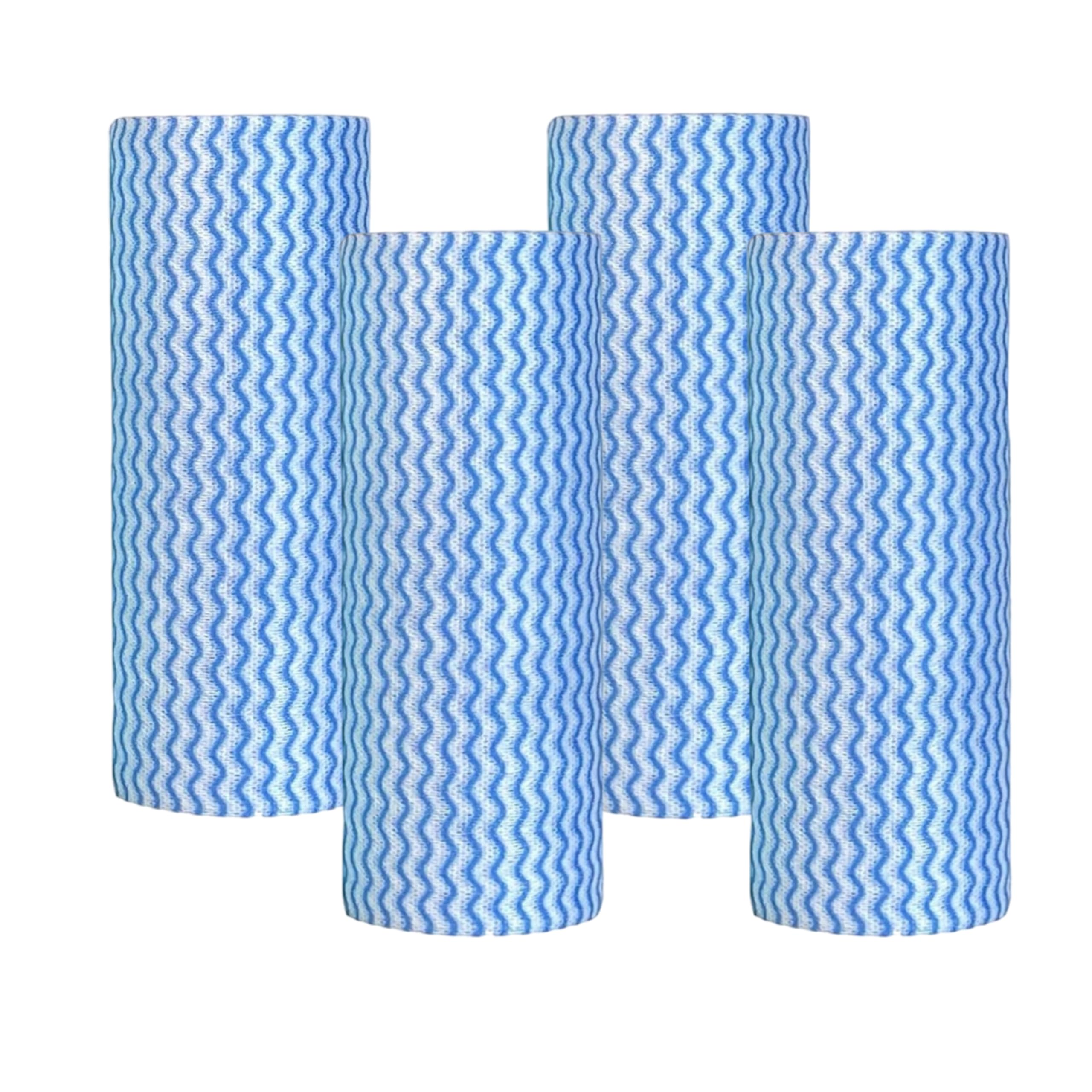 Peachicha Reusable J Cloths - 200ct Washable Blue Kitchen Wipes on Roll