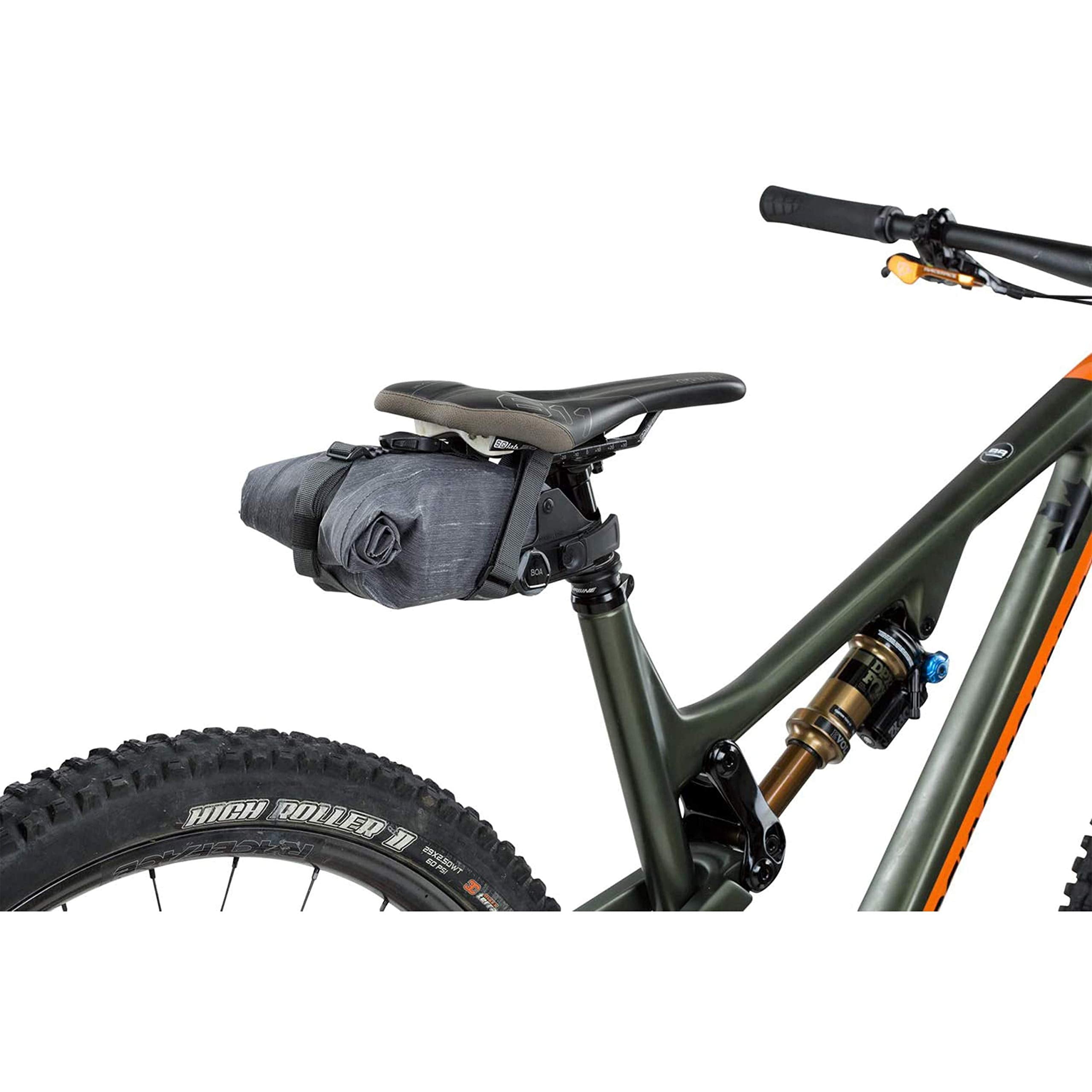 EVOC Seat Pack BOA – Waterproof Bike Saddle Bag, Size M, 2L - Carbon Grey