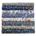 Aufodara 8pcs Cotton Fabric Squares | 50x50cm Patchwork Quilting Bundle