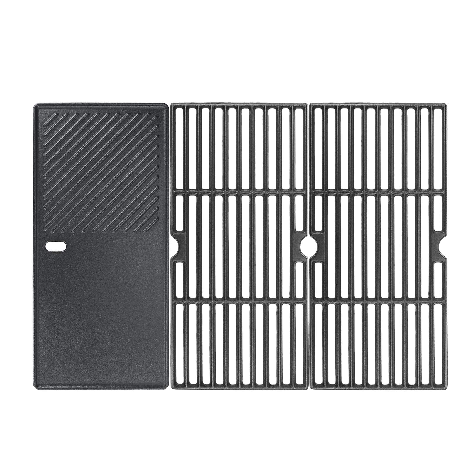 GFTIME Cast Iron Grill Grates & Griddle for Enders Boston 3, 43x62.5cm
