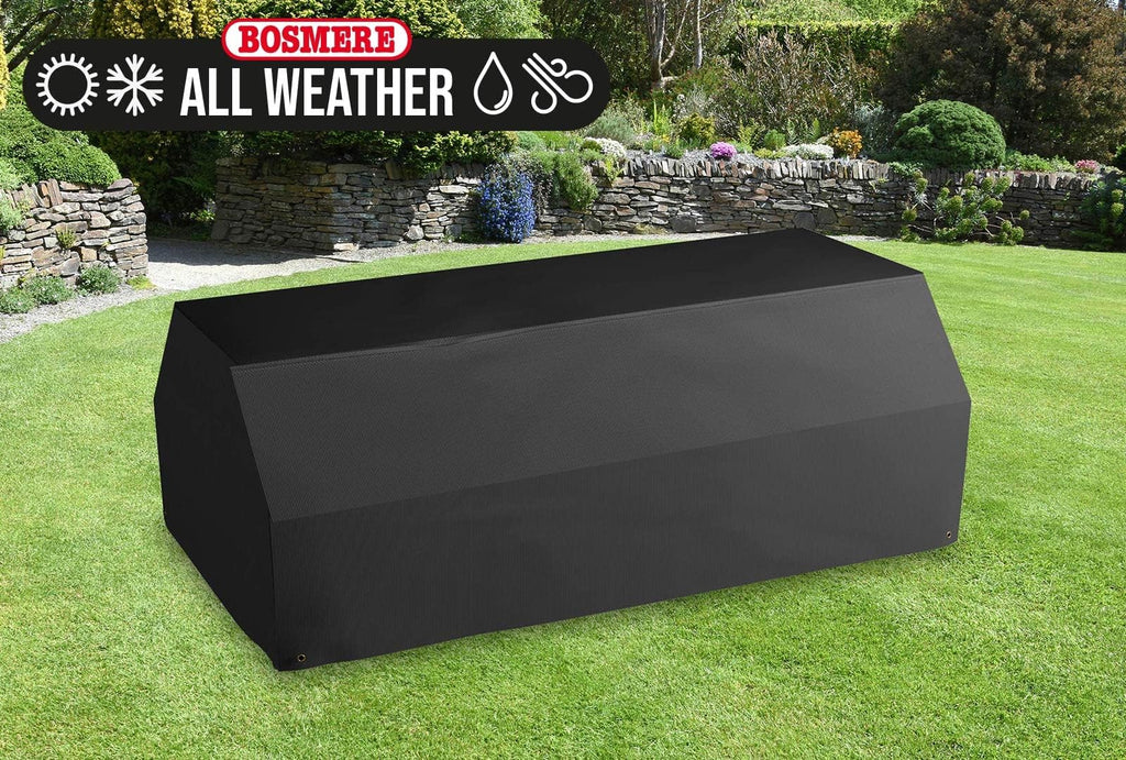 Bosmere Waterproof Picnic Table Cover - Heavy Duty 600D Oxford - Charcoal